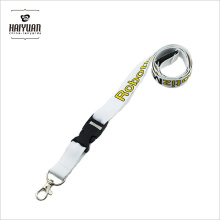 White Lanyards personalizados sem pedido mínimo, Lanyards impressionantes, Cordão personalizado barato